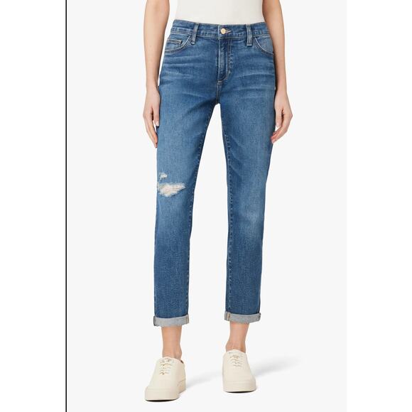 Joe's Jeans Denim - Joe's Jeans Womens Size 24 Bobby Be The Light Mid-Rise Tapered Boyfriend Denim